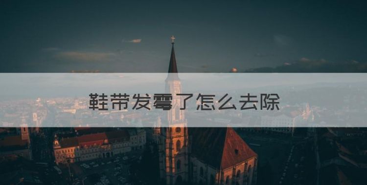 包发霉了怎么去掉，鞋带发霉了怎么去除图1