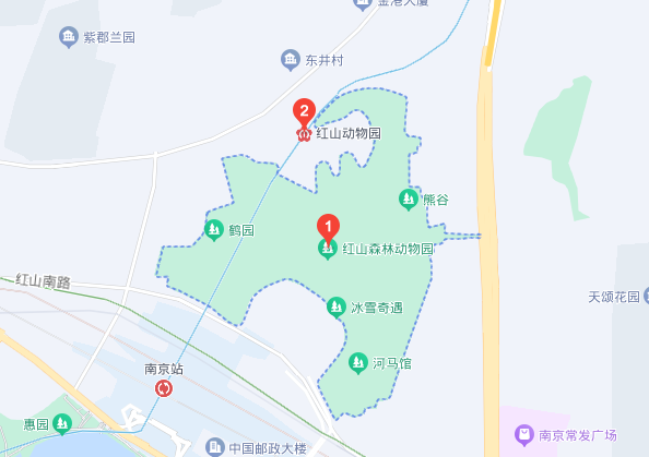 南京红山动物园有熊猫,红山动物园熊猫馆在哪个门图1