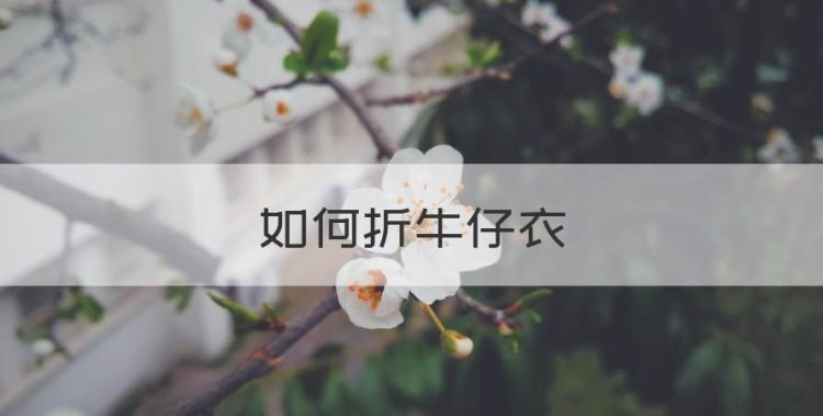 如何折牛仔衣，牛仔衣发黄了怎样才能洗白