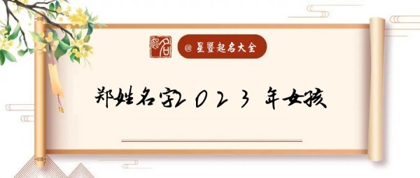 郑姓女孩名字大全,姓郑的诗意内涵名字女孩三个字图1