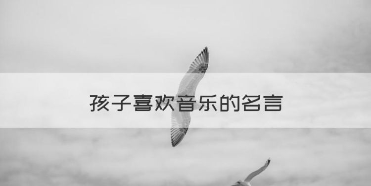 孩子喜欢音乐的名言，关于诗和音乐的名言有哪些图1