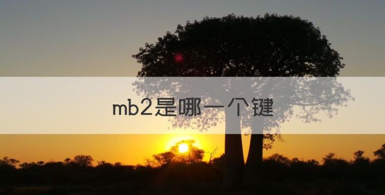 mb2是哪一个键，lol里面mb是什么意思