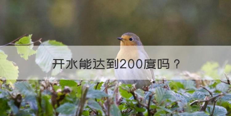 开水能达到200度