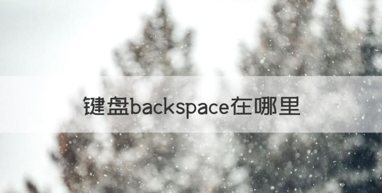 键盘backspace在哪里