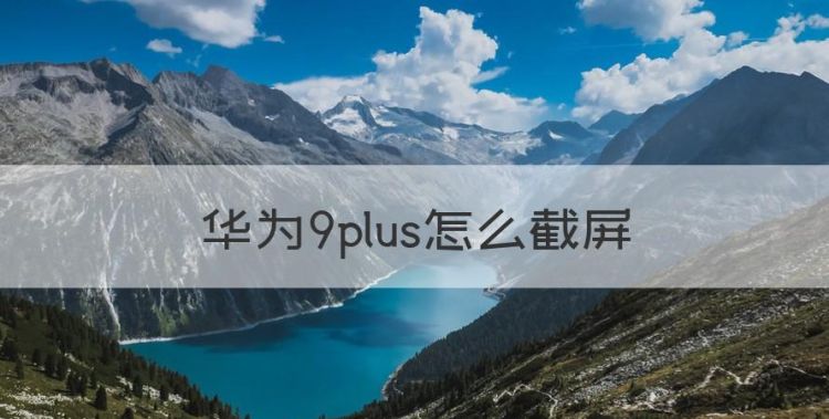 华为9plus怎么截屏