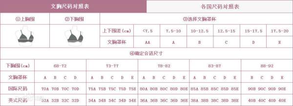 女生内衣罩杯怎么分,内衣abcd罩杯怎么区分大小