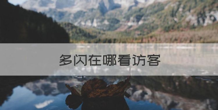 多闪在哪看访客，多闪功能可以看到抖音聊天记录吗图1