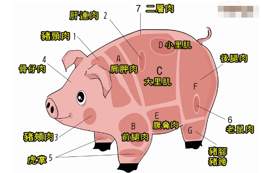 一号肉是哪一个部位,肉号是什么意思图1