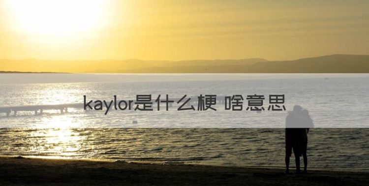 kaylor是什么梗 啥意思