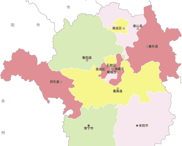 衡阳地区有多少个县市，衡阳有几个区和几个县城