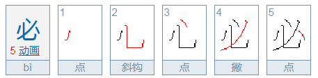 必的部首 偏旁部首,必字是什么结构部首是什么