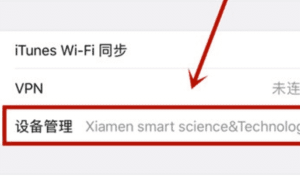 苹果手机iphone x设备管理在哪里图5