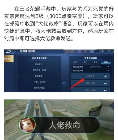 王者荣耀大佬救命怎么获取,王者荣耀怎么获得语音包大佬救命任务图3