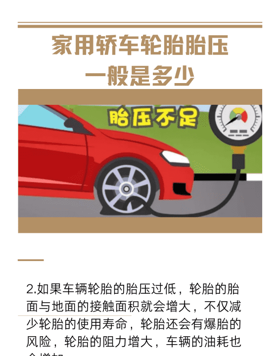 普通家用轿车胎压多少比较正常图2