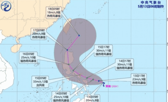 号台风黄蜂什么时候生成,全部台风时间表图2