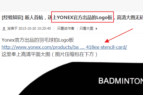 yy设计logo,为什么羽毛球拍线上有标志图2