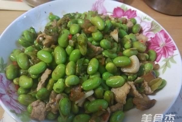 毛豆炒肉的做法图解,雪菜肉丝炒毛豆的做法图22