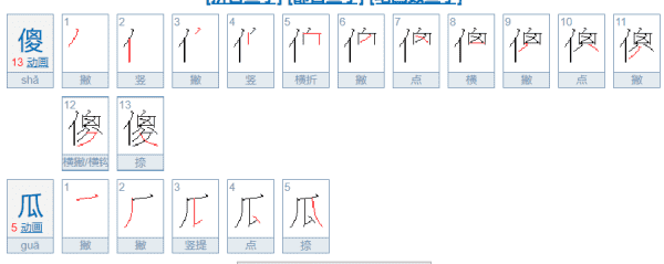 傻瓜不能吃多少笔画,傻瓜共有多少笔画图5