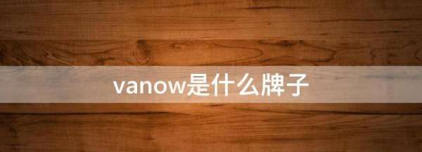 vanow是什么牌子中文怎么读,vanow是什么牌子图3