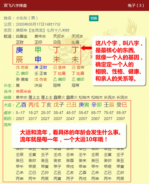 双飞八字排盘子时不准,算命排大运是什么意思图3