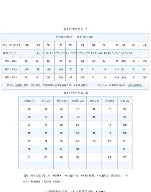 m码裤子是多大尺寸,裤子m码是多大图3