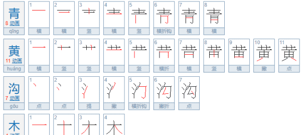 青黄沟木拼音,青黄成语有哪些成语大全图3