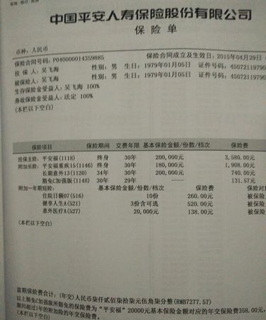 平安保险报百分之百的保险有,平安金鑫盛7保额是多少图4