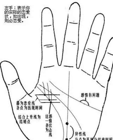 男人手纹算命图解,如何看手相算命图解 女性图5