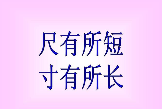 尺有所短的意思,尺有所短寸有所长是什么意思解释