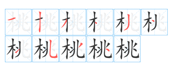 桃的笔顺组词,桃的笔顺是什么怎么写图4