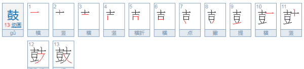 鼓的部首到底是什么,鼓字的偏旁部首是什么图4