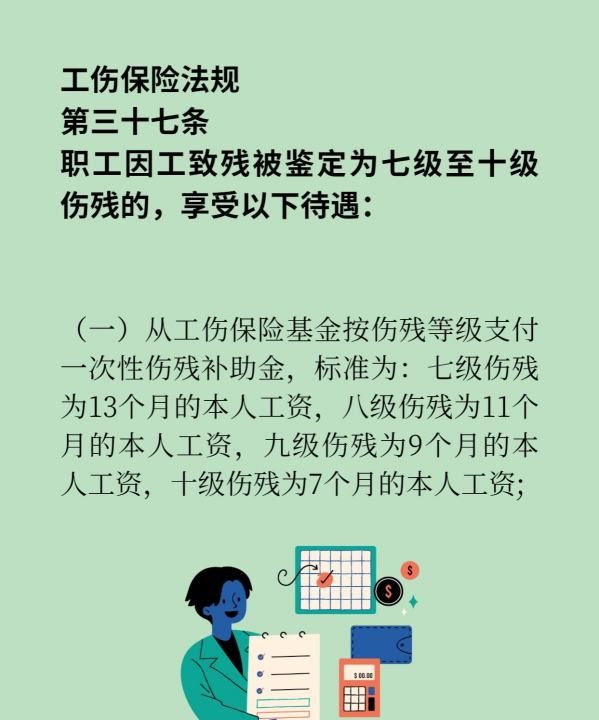 九级工伤伤残鉴定赔偿标准,工伤鉴定九级一共能赔偿多少钱图5