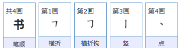 书的笔顺组词,书的笔顺笔画顺序图2