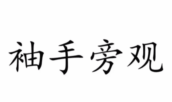 袖手旁观的意思,袖手旁观什么意思图4