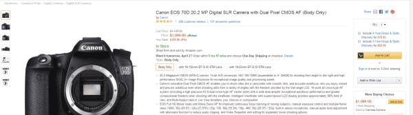 在美国买相机便宜,在美国买单反便宜