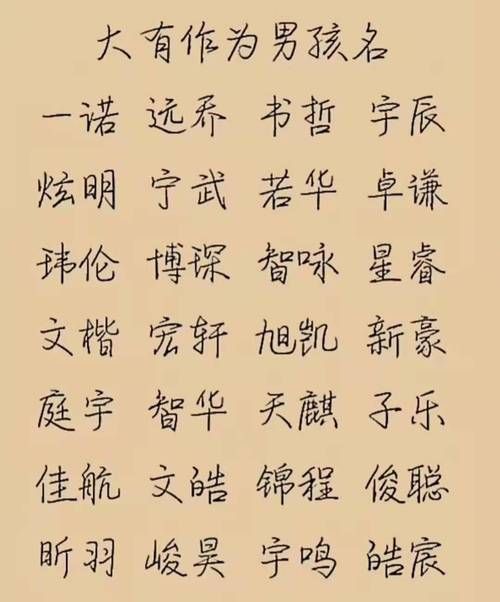 202牛年最旺男孩名字,属牛男孩取什么名男宝宝起名常用字好听