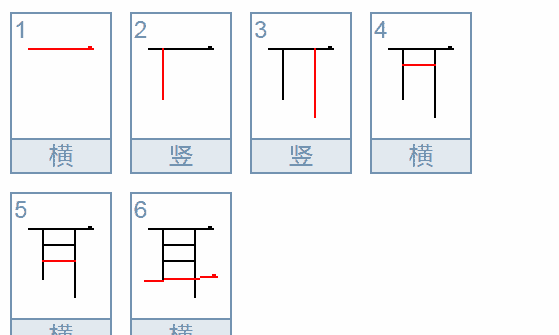 耳的笔顺规则是先横后竖,耳的笔顺怎么写图7