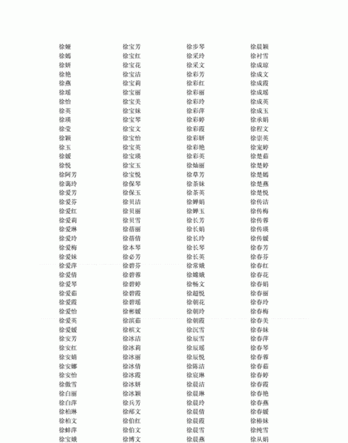 徐氏名字大全男孩名字,徐姓男宝宝免费取名字大全202