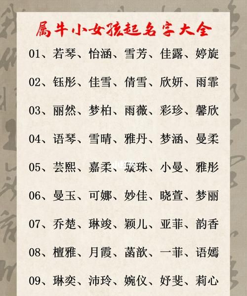 牛宝宝名字大全女孩,牛宝宝取名字属牛女孩洋气名字怎么取图3