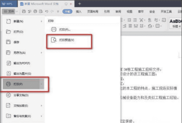 打印预览在哪赶紧来看看,wps的打印预览在哪图5