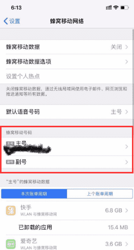 苹果手机iphone 双卡怎么切换,苹果手机双卡怎么设置主副卡名称图2