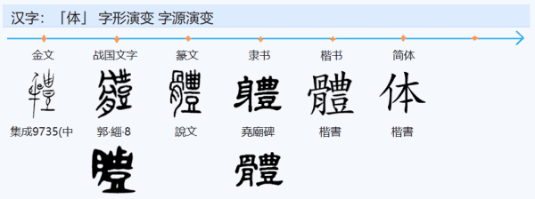 体的笔顺组词,体字笔画顺序图4