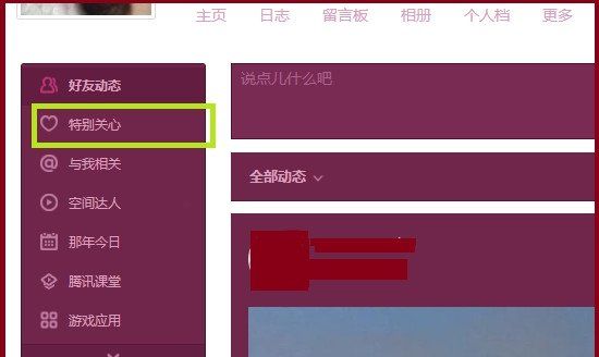 qq空间电脑版特别关心,电脑版qq空间怎么看特别关心我的图5