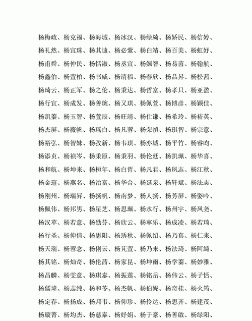 给姓杨的孩子起名字大全,杨氏男孩名字大全集图4