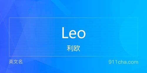 leo英文名寓意,nemo名字寓意好不好图3