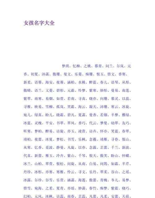 宝宝取名字女孩子,给小孩取什么名字好听图2