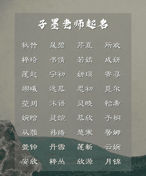 给女孩起个好名字,给女孩子起什么名字好听又有意义