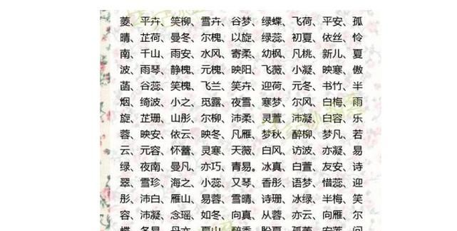 给女孩起个好名字,给女孩子起什么名字好听又有意义图7