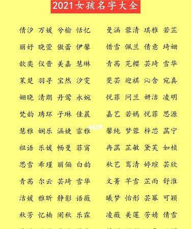 取名字大全免费查询,起名字2024免费八字起名