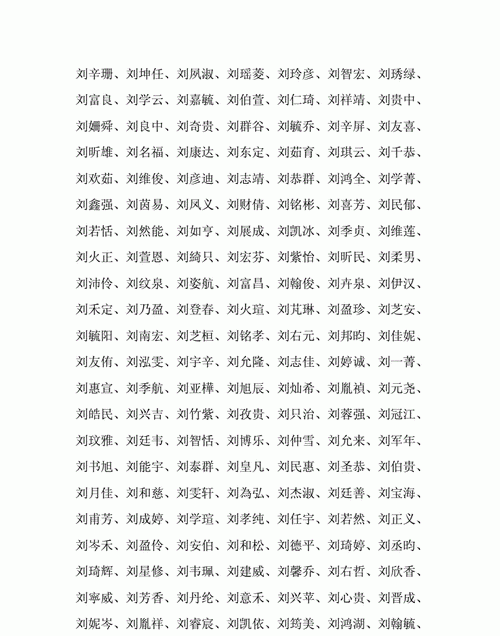 适合刘姓男孩的名字,姓刘的男孩取什么名字好听一个字图4